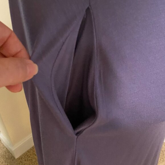 Weaczzy Women's Casual Swing T Shirt Dress with Pockets -Lavender Size Medium - Picture 4 of 6